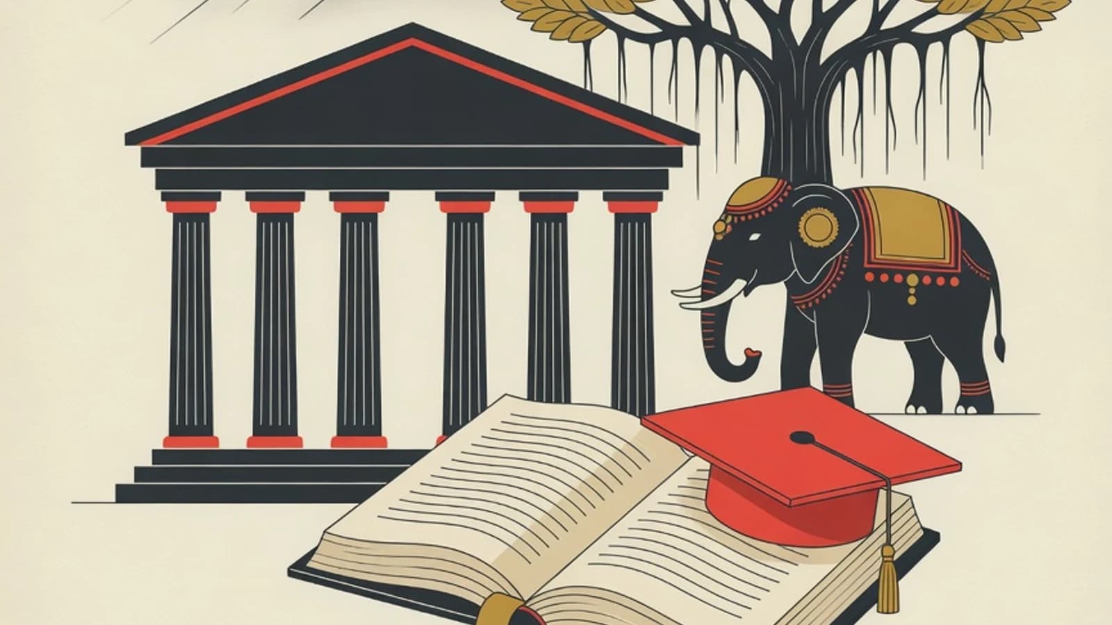 Ilustrasi kampus Universitas Gadjah Mada